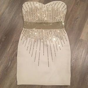 White cocktail dress size small